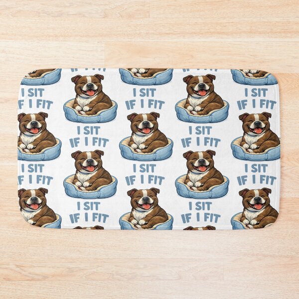 Item preview, If I Fit I Sit - Cute Chunky Dog in Be designed and sold by BestFriendTees.