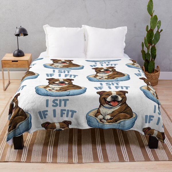 Item preview, If I Fit I Sit - Cute Chunky Dog in Be designed and sold by BestFriendTees.