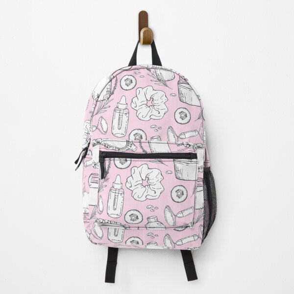 Item preview, Hand Drawn Spa Relax Pattern on pink background designed and sold by eves_aquadreams.