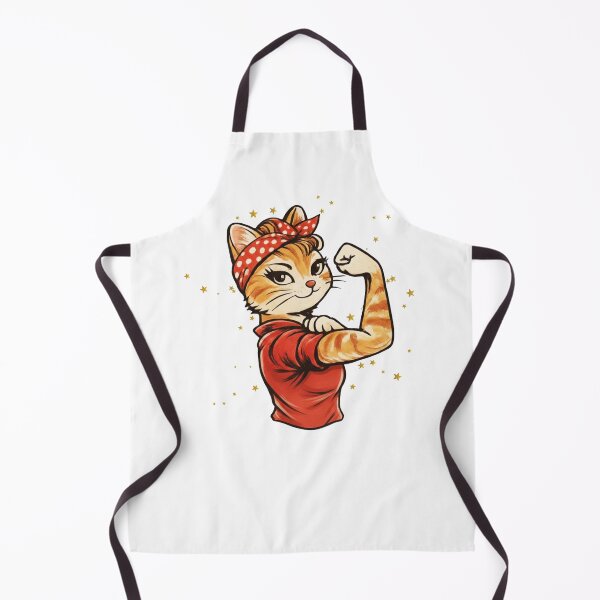 Item preview, Rosie the Riveter Cat designed and sold by progresspals.