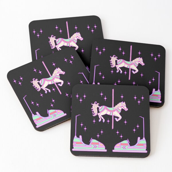 Item preview, Kawaii Carousel and Dodgems designed and sold by kitschandkawaii.