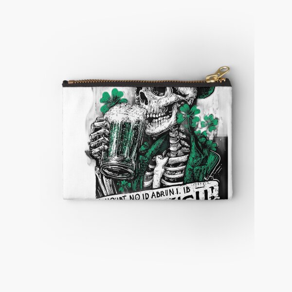 Item preview, Funny Skeleton Drinking Beer - Not Irish But Drunk - St Patricks Day designed and sold by DreamSpaceCon.
