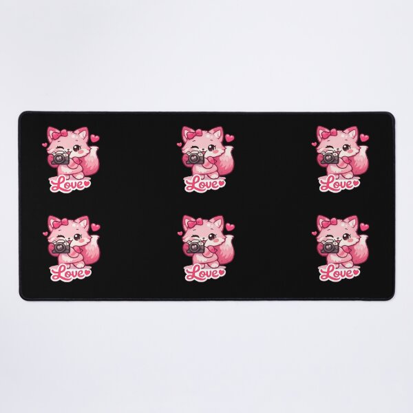 Item preview, Kawaii Pink cute Fox Photographer designed and sold by DamioPolArt.