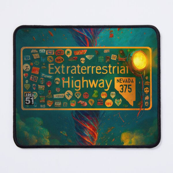 Item preview, Area 51 – Surreal Extraterrestrial Highway Nevada 375 Alien Encounter designed and sold by WilderRoads.