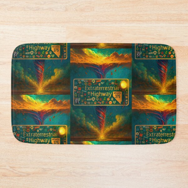 Item preview, Area 51 – Surreal Extraterrestrial Highway Nevada 375 Alien Encounter designed and sold by WilderRoads.