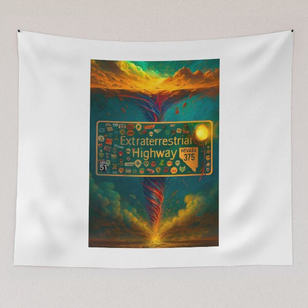 Item preview, Area 51 – Surreal Extraterrestrial Highway Nevada 375 Alien Encounter designed and sold by WilderRoads.