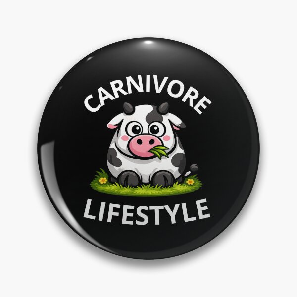 Item preview, Cute Cow Carnivore Lifestyle Illustration designed and sold by MOKRONOS.
