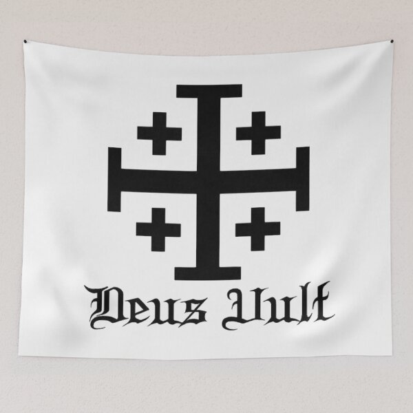 Item preview, Deus Vult Crusader Mantra designed and sold by GuyBlank.