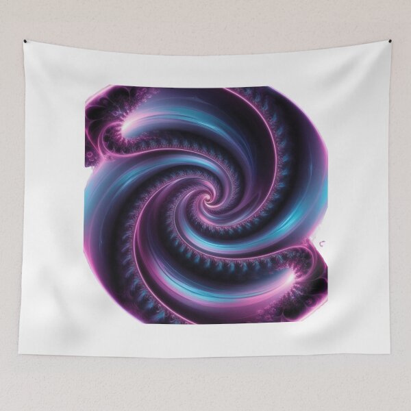 Item preview, Neon Fractal Swirl – Abstract Digital Art designed and sold by PMTaurus.