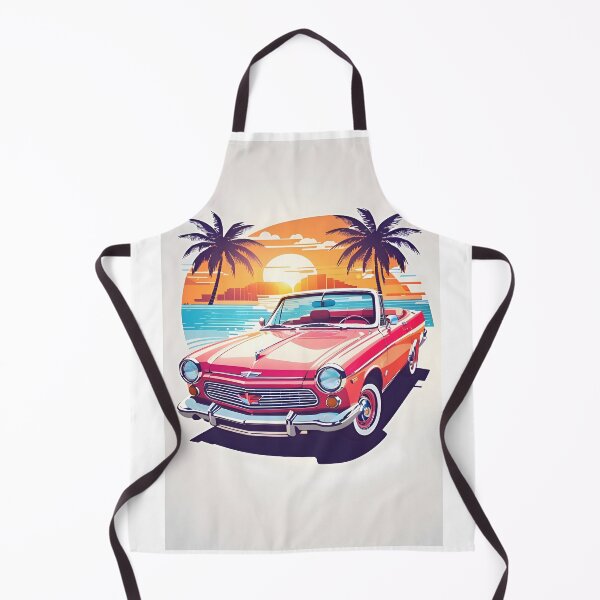 Item preview, Retro Sunset Drive – Classic Red Convertible by the Beach designed and sold by Mido4182.