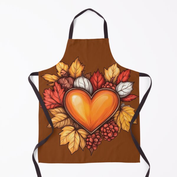 Item preview, Heart №59 Autumn Heart with Orange Leaves and Berries designed and sold by SyberGen.