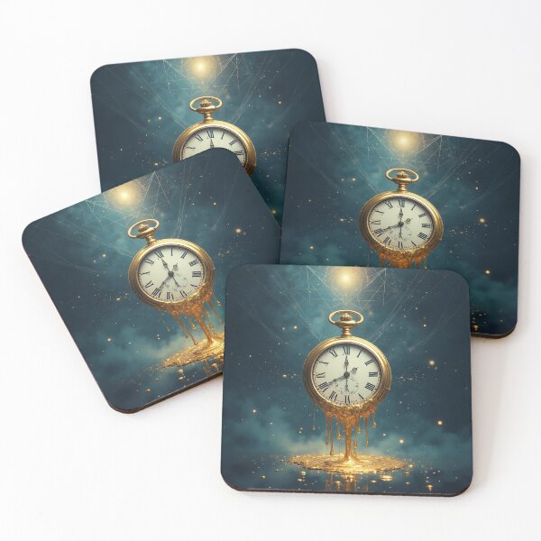 Item preview, Melting Time – Surreal Golden Pocket Watch designed and sold by PMTaurus.