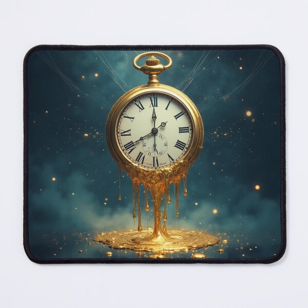 Item preview, Melting Time – Surreal Golden Pocket Watch designed and sold by PMTaurus.