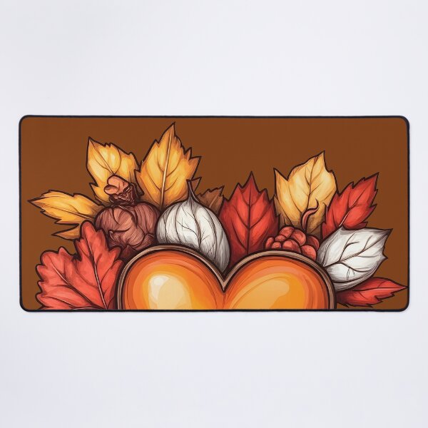 Item preview, Heart №59 Autumn Heart with Orange Leaves and Berries designed and sold by SyberGen.