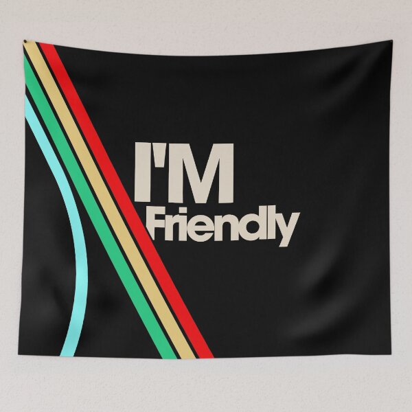 Item preview,  I'm Friendly - Trust Me Sarcastic Typography designed and sold by infinitybyinfinity.