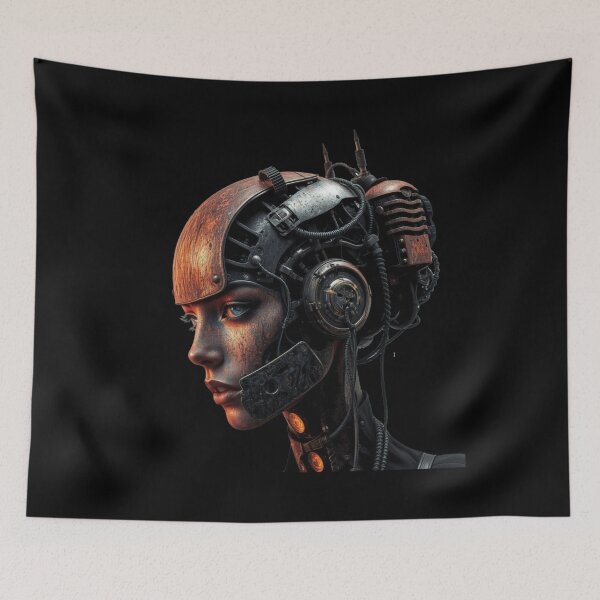 Item preview, Cybernetic Valkyrie – Rusted AI Warrior designed and sold by PMTaurus.