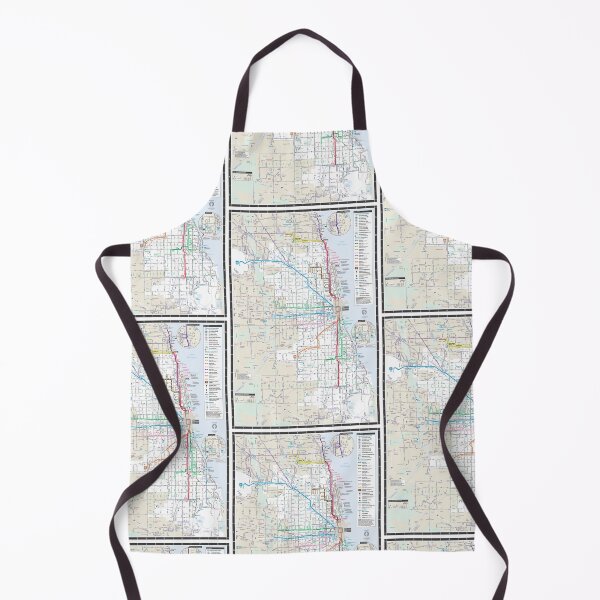 Item preview, Chicago Metro Map designed and sold by PIXEL POP DESIGNS - Beyond the Norm!.