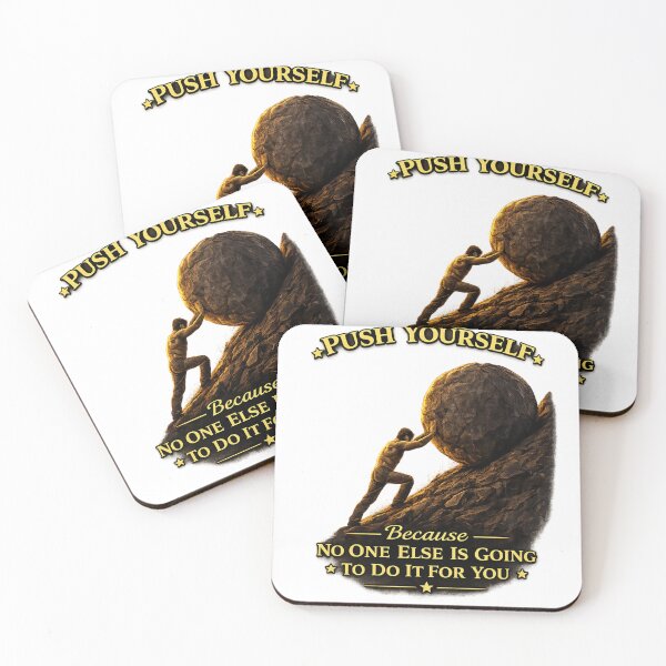 Item preview, Push Yourself to Greatness – Motivational Self Growth Design designed and sold by Awezecotrend.