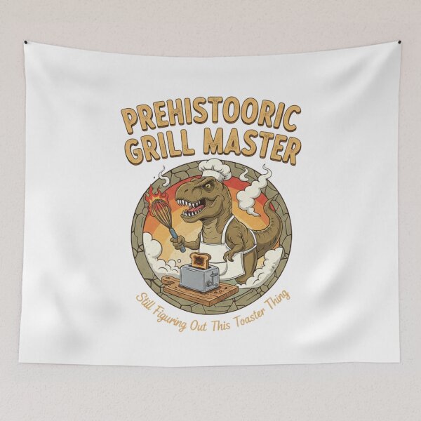 Item preview, Funny T-Rex Prehistoric Grill Master - Dinosaur Cooking Humor designed and sold by Wear Sculpt.