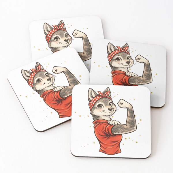 Item preview, Rosie the Riveter Wolf Shirt, "We Can Do It" Tee, Feminist Gift designed and sold by progresspals.