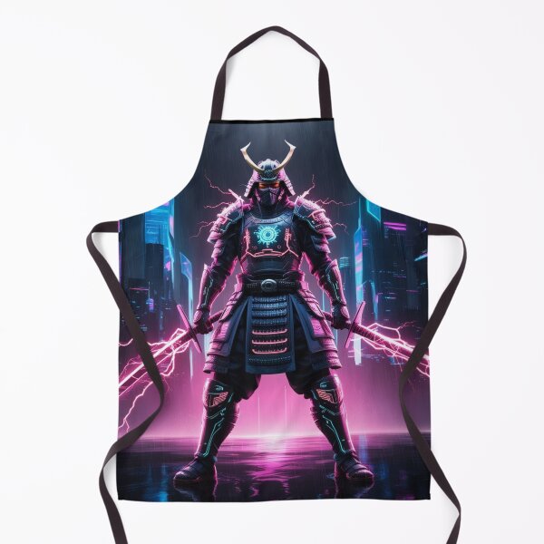 Item preview, Cyberpunk Neon Samurai Warrior – Futuristic Bushido designed and sold by PMTaurus.
