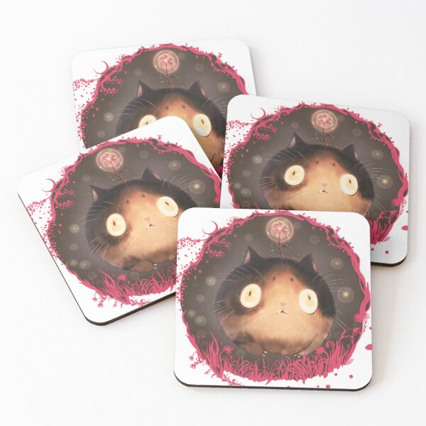 Item preview, Round Yokai Spirit - The Guardian Cat - Incespigatto designed and sold by Asilh87 Design.