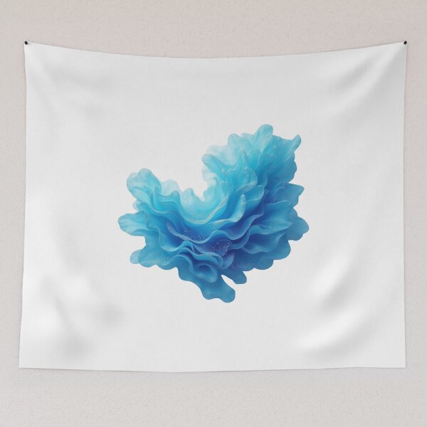Item preview, Ethereal Blue Ocean Bloom – Abstract Fluid Art designed and sold by PMTaurus.