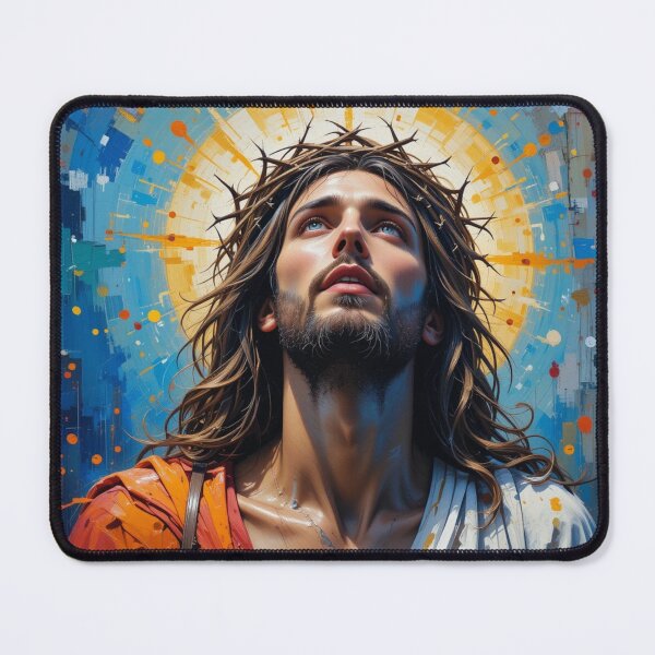 Item preview, Jesus with Crown of Thorns - Religious Art on Canvas designed and sold by ZENTIO.