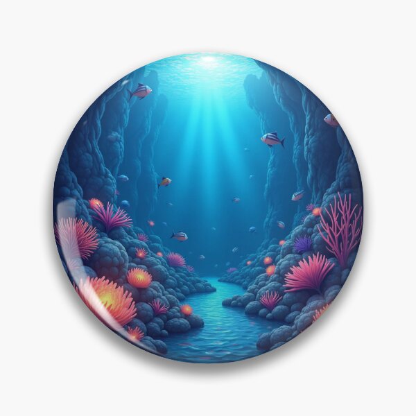 Item preview, Mystical Underwater Canyon – Glowing Coral & Fish designed and sold by PMTaurus.