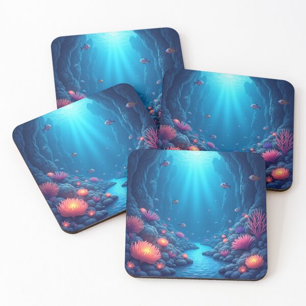 Item preview, Mystical Underwater Canyon – Glowing Coral & Fish designed and sold by PMTaurus.