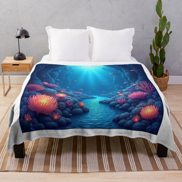 Item preview, Mystical Underwater Canyon – Glowing Coral & Fish designed and sold by PMTaurus.
