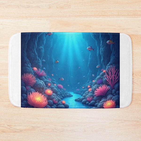 Item preview, Mystical Underwater Canyon – Glowing Coral & Fish designed and sold by PMTaurus.