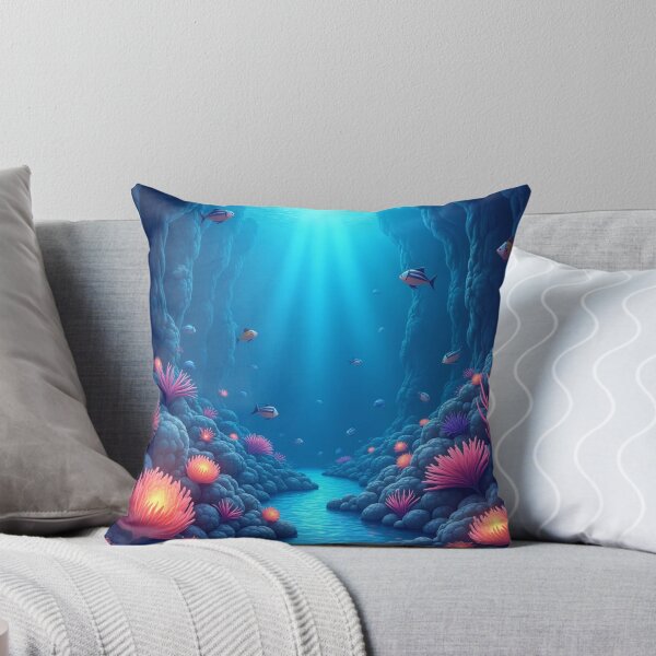 Item preview, Mystical Underwater Canyon – Glowing Coral & Fish designed and sold by PMTaurus.