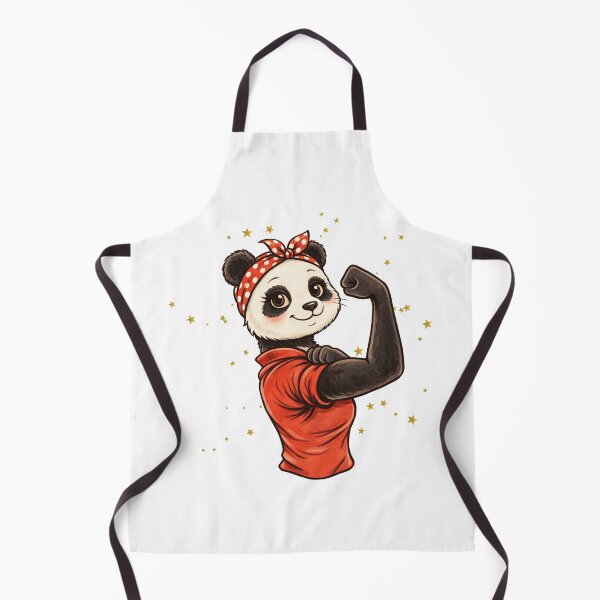 Item preview, Rosie the Riveter Panda T-Shirt – Feminist Empowerment Tee designed and sold by progresspals.