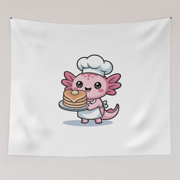 Item preview, Axolotl Chef with Pancakes designed and sold by jkrphoto.