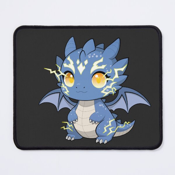 Item preview, Cute Chibi Lightning Dragon – Kawaii Electric Baby Dragon Sticker designed and sold by RyanBelandres.