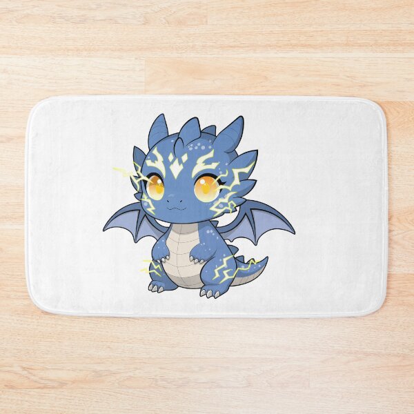 Item preview, Cute Chibi Lightning Dragon – Kawaii Electric Baby Dragon Sticker designed and sold by RyanBelandres.