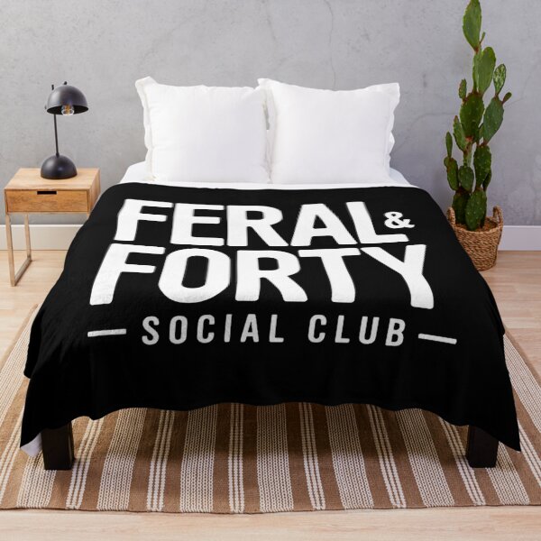 Item preview, Feral and Forty Social Club Minimal Text Design designed and sold by PROPera-design.