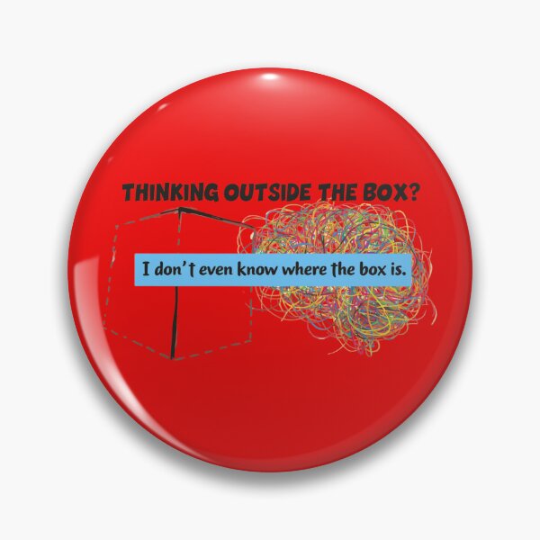 Item preview, Thinking Outside The Box Neurodiversity ADHD Art designed and sold by KRYO ARTS.