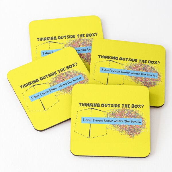 Item preview, Thinking Outside The Box Neurodiversity ADHD Art designed and sold by KRYO ARTS.