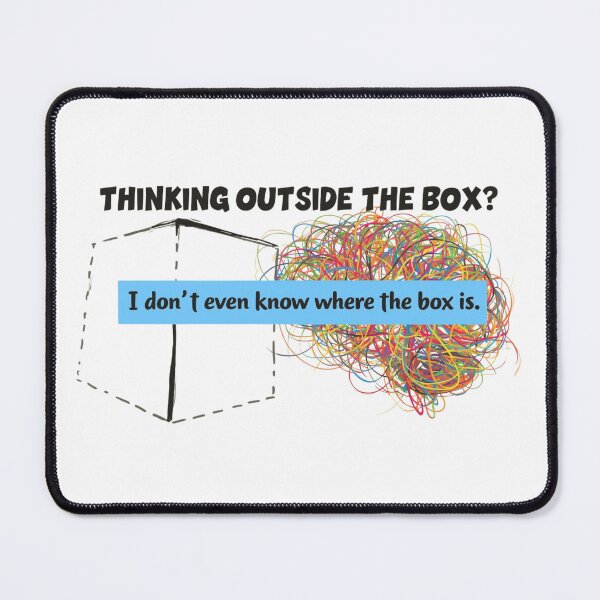 Item preview, Thinking Outside The Box Neurodiversity ADHD Art designed and sold by KRYO ARTS.