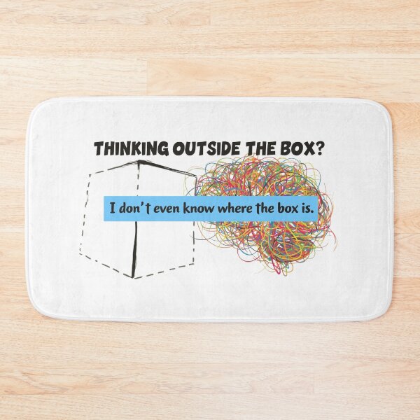 Item preview, Thinking Outside The Box Neurodiversity ADHD Art designed and sold by KRYO ARTS.