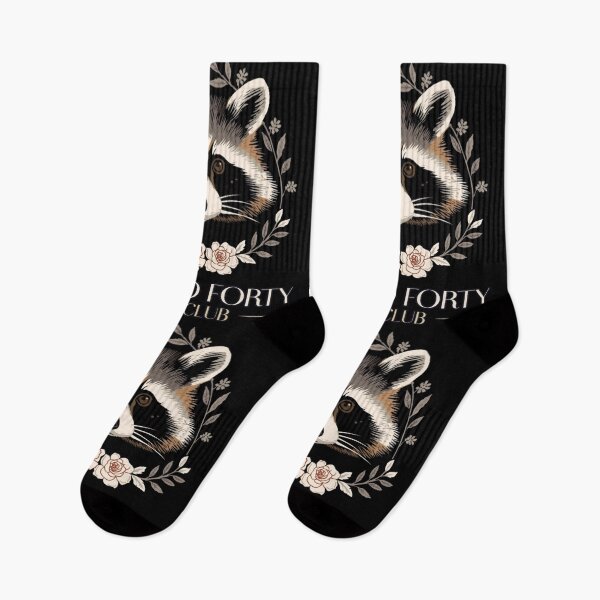 Item preview, Feral and Forty Social Club Floral Raccoon designed and sold by PROPera-design.