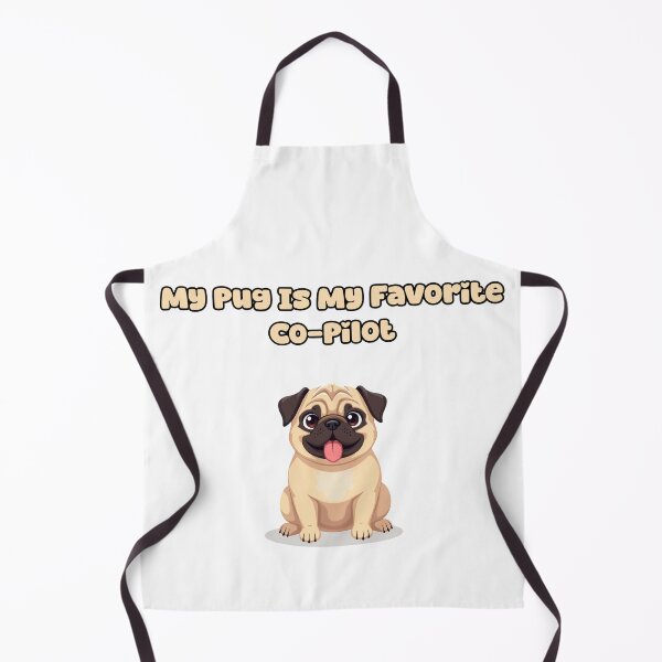 Item preview, My Pug Is My Favorite Co-Pilot designed and sold by NatureUnleashed.