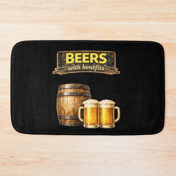 Item preview, With Benefits – Retro Logo With Pints designed and sold by SteadyRolling.