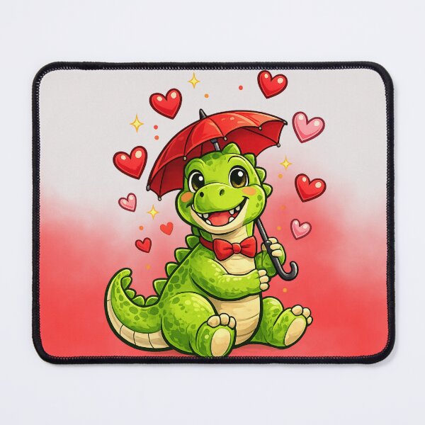 Item preview, Love’s raining down, and this Dino’s here for every drop | Valentine Dinosaur designed and sold by skkyfaithArtz.