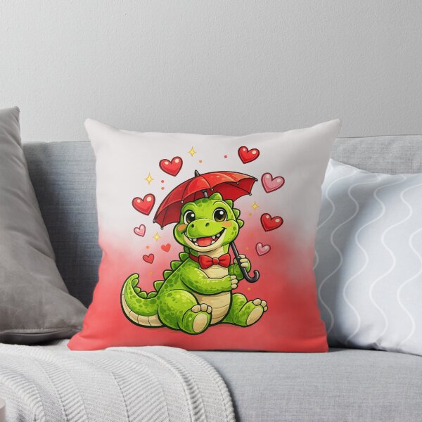 Item preview, Love’s raining down, and this Dino’s here for every drop | Valentine Dinosaur  designed and sold by skkyfaithArtz.