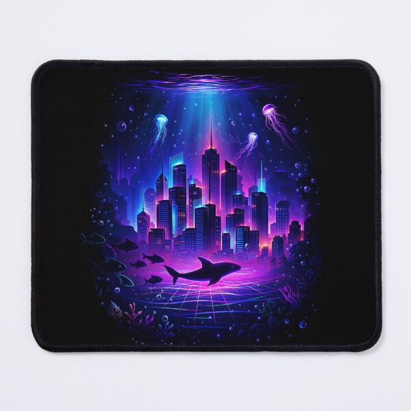 Item preview, Neon Abyss City – Futuristic Underwater Metropolis designed and sold by SidTastic .