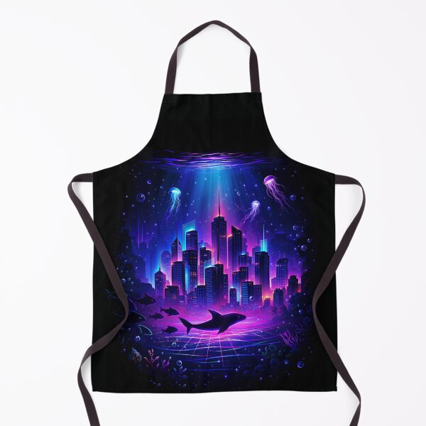 Item preview, Neon Abyss City – Futuristic Underwater Metropolis designed and sold by SidTastic .