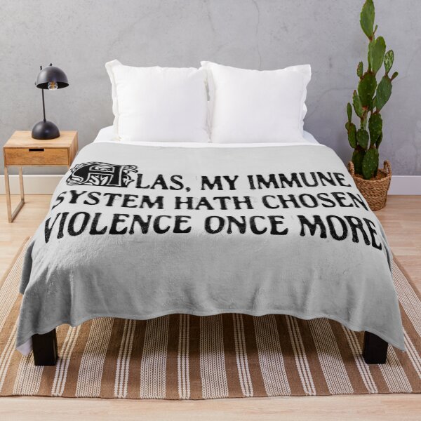 Item preview, My Immune System Hath Chosen Violence Funny T-Shirts Tees Hoodies Pins Stickers Magnets Mugs Autoimmune Disorder Gifts RA Lupus Sjogrens MCTD designed and sold by ChronicillnessT.